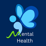 semicolon butterfly. Text reads: Mental health